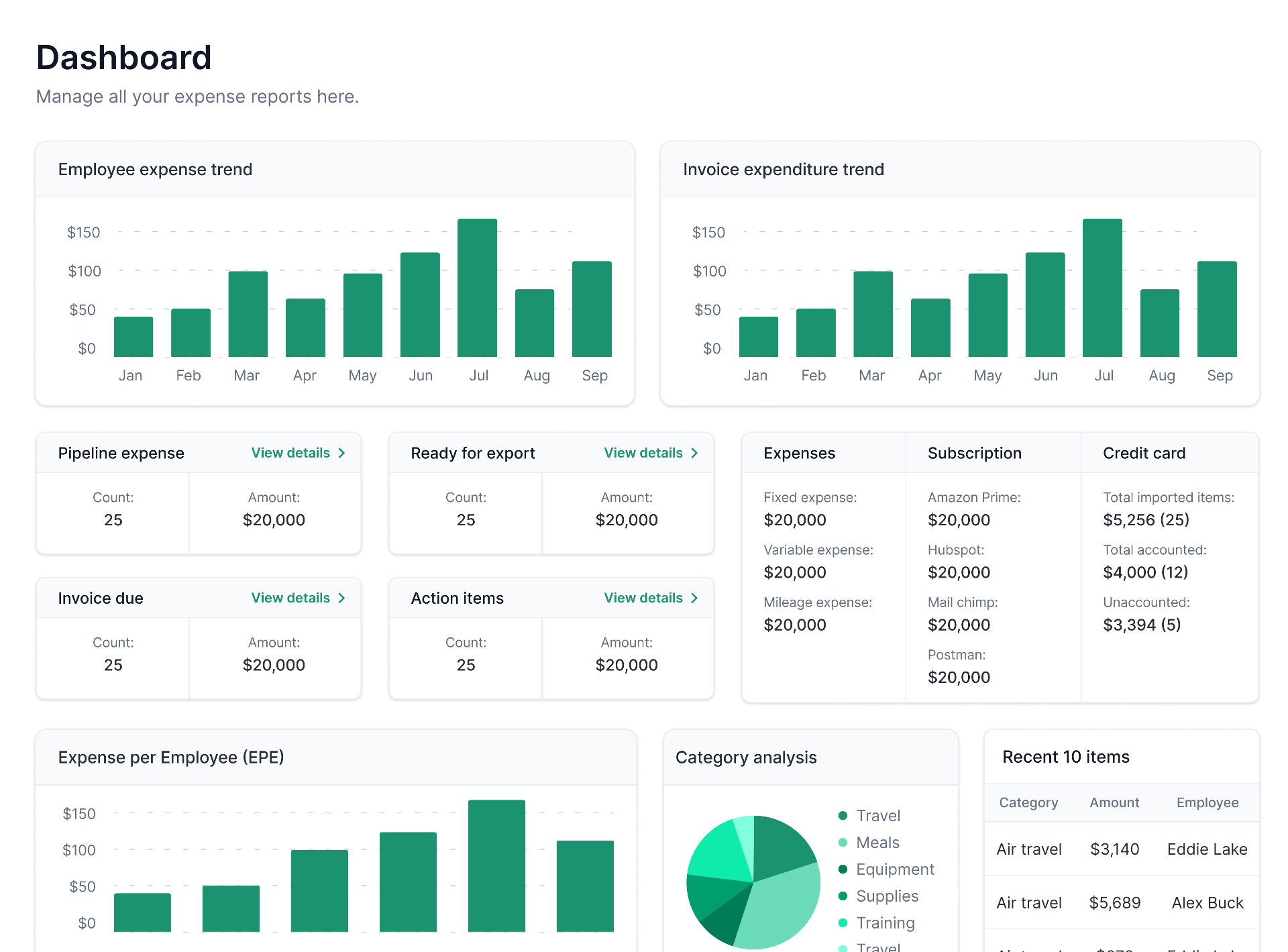 Expense Hub screenshot and logo